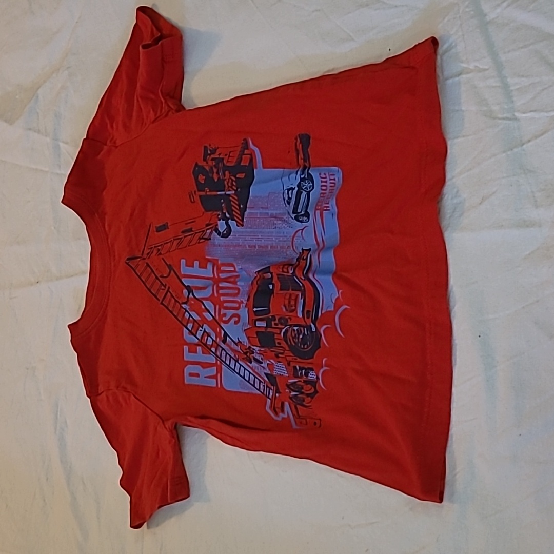 Carters Boys Size 6 Red Short Sleeve Shirt Top